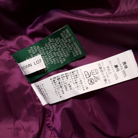 Goose down LLBean purple coat EUC - Picture 3 of 8